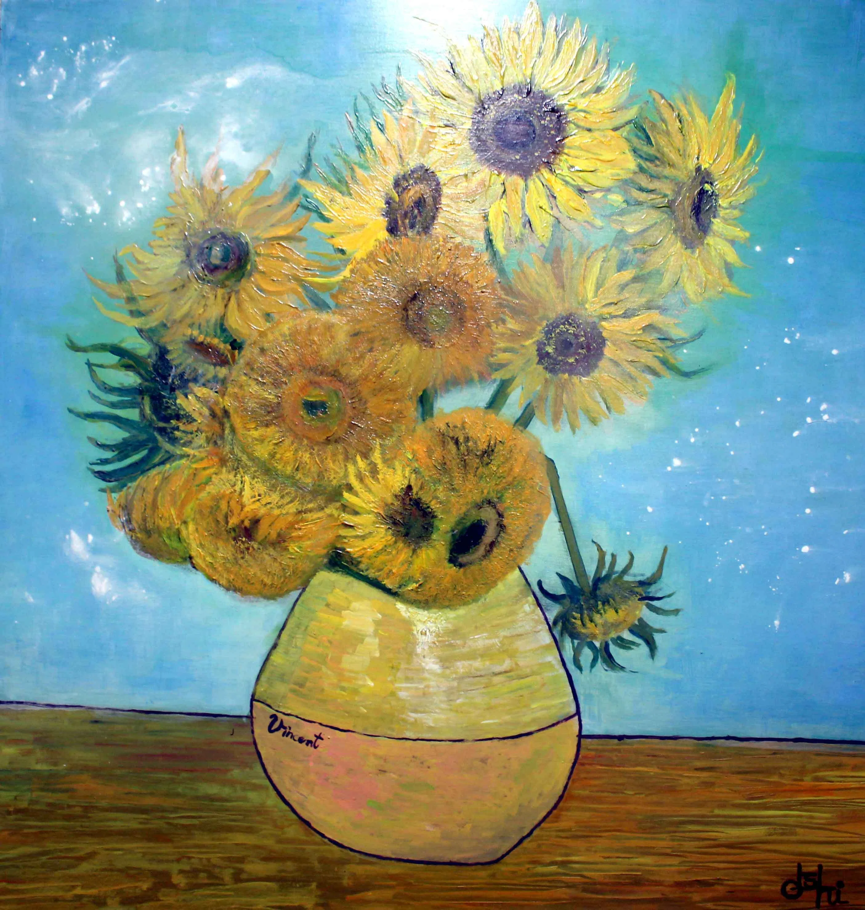 アートフォト作品ひまわり 花の肖像画 ひまわり | Kaji Yoco ｜インテリア絵画 アートの専門通販