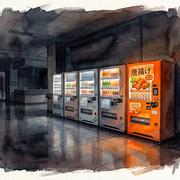 自動販売機のイラスト