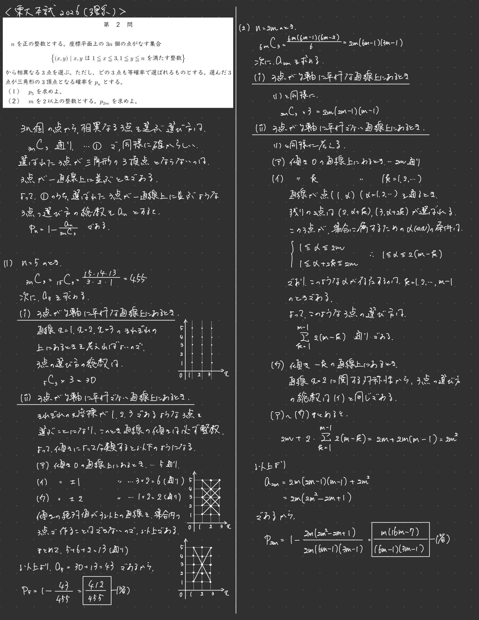 東進 本科東大数学(理) 要点整理 東大理Ⅲが2026年東大本試（理系）を解いてみた｜なご塾@東大理Ⅲ×超数