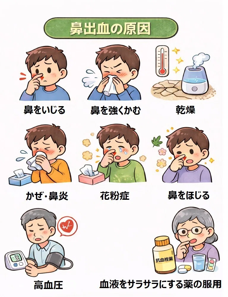鼻血が出たとき、どうすればいい？｜千林大宮はら耳鼻咽喉科のnote
