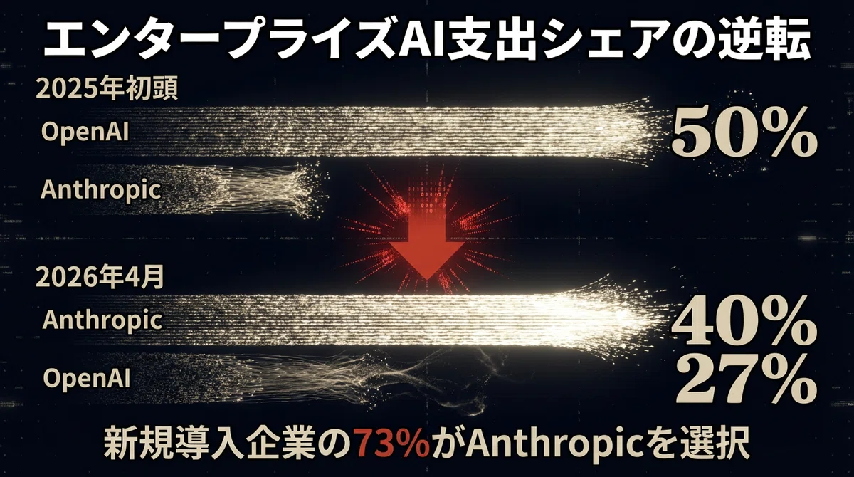 エンタープライズAI支出の逆転