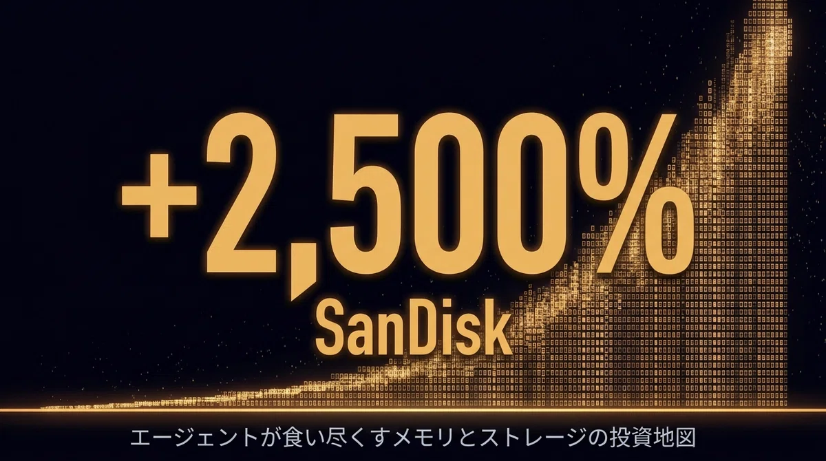 SanDisk +2,500%、キオクシア完売