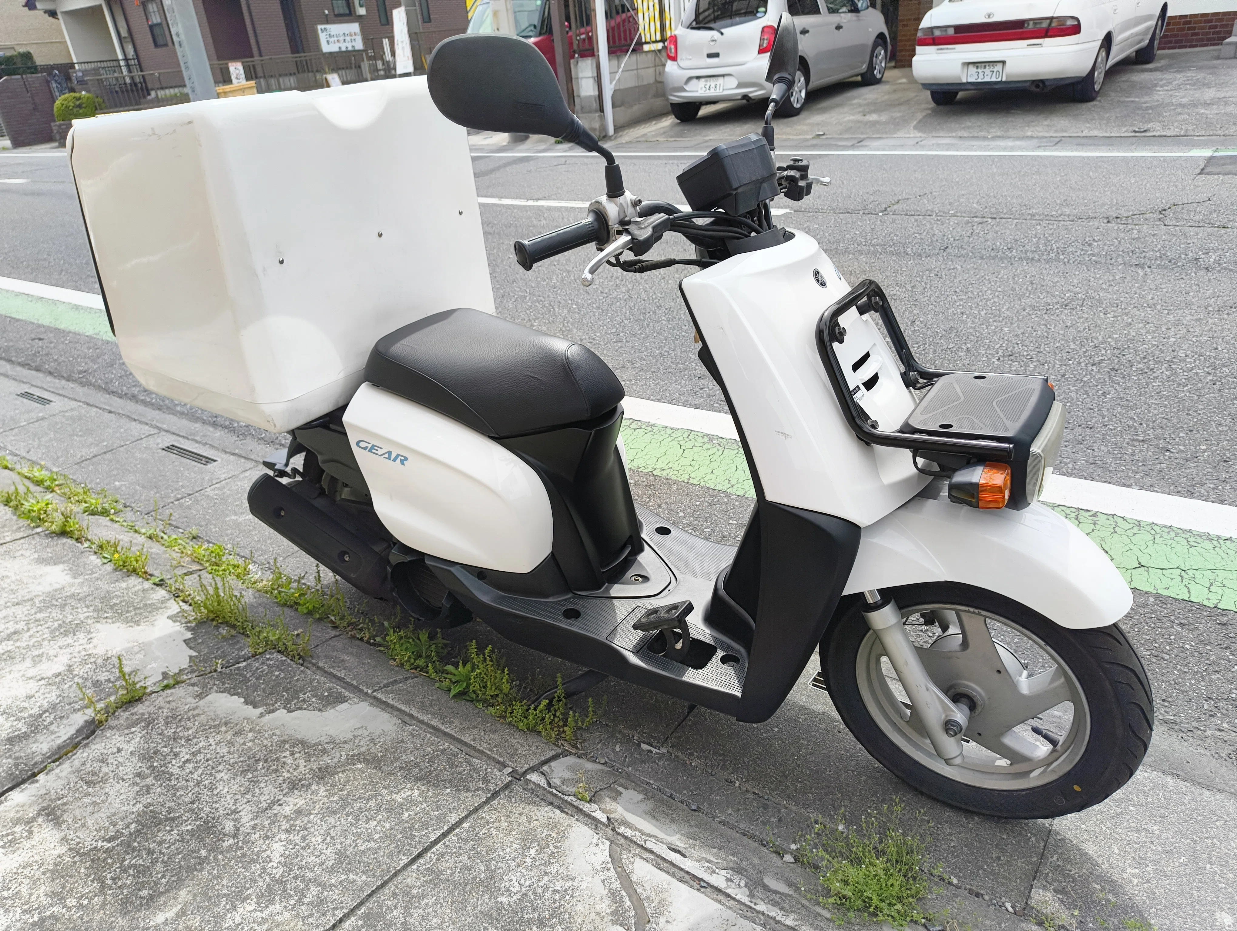 【配送のお仕事に!】神奈川県藤沢市発 ヤマハ ギア UA06J ティーズプロダクト製リアボックス付き 現車確認,全国配送ご相談ください!　 デリバリーボックス付】UA06J フルレストア 配達仕様【即デリ仕様