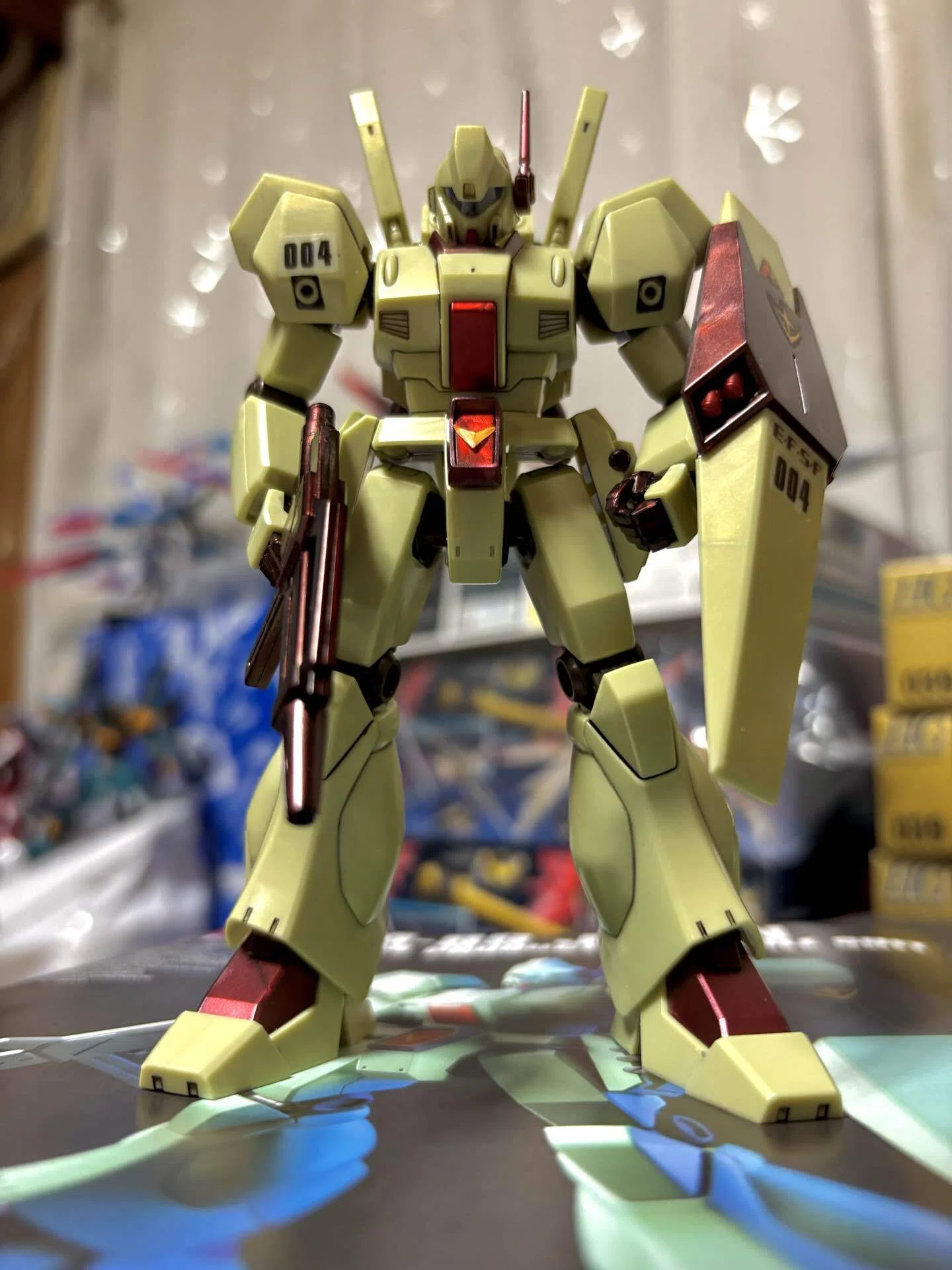 HG ジェガン（アクシズ・ショックイメージカラー）制作④｜完成｜らい