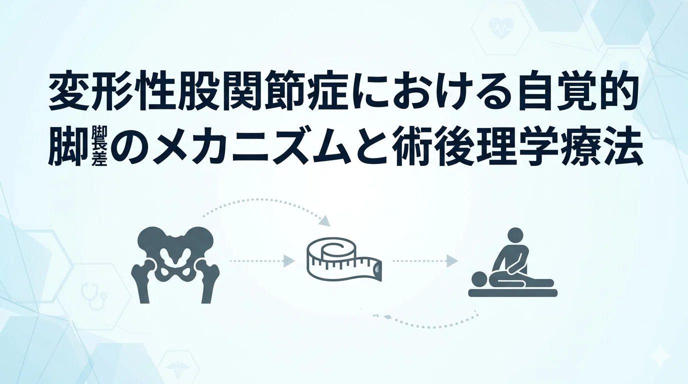 THA術後の脚長差対策｜理学療法・股関節内転制限へのアプローチ