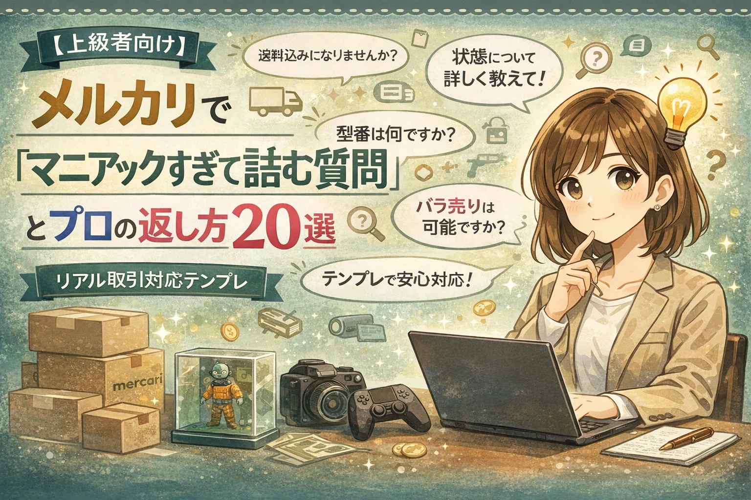 上級者向け】メルカリで“マニアックすぎて詰む質問”とプロの返し方20選