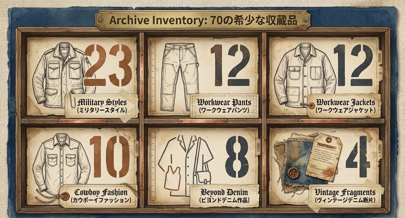 2kgの“デニム辞書”と、東京の代官山で出会う『Vintage Style Research
