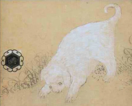 白い犬　絵画　原画 白い蘆雪犬は、もしかして紀州犬！？｜伊藤正宏