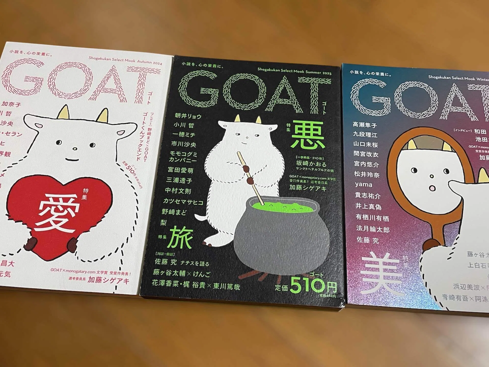 厚すぎる文芸誌GOATをまだ半分しか読めていない。本好きの幸せな悩み