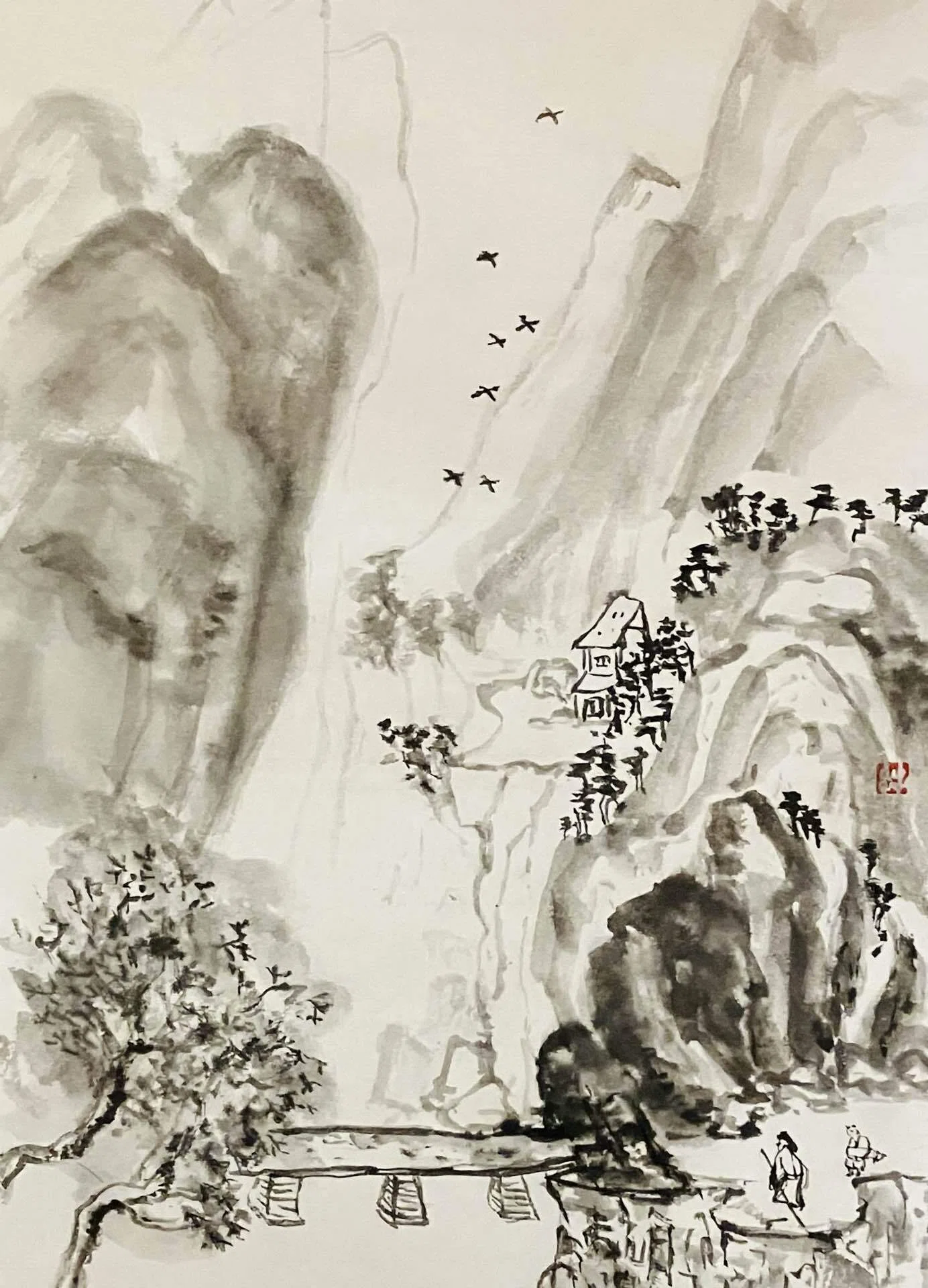 山水図を新しい筆で｜西川明美