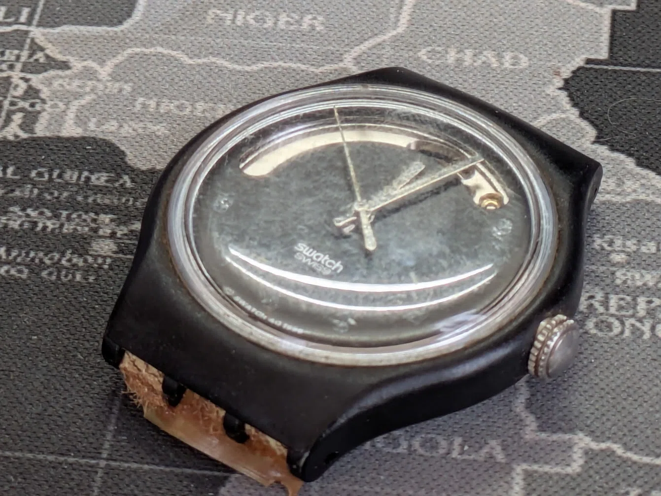 No.454 | Swatch | SAB106 | お色直しで見違える時計｜とある猫好き