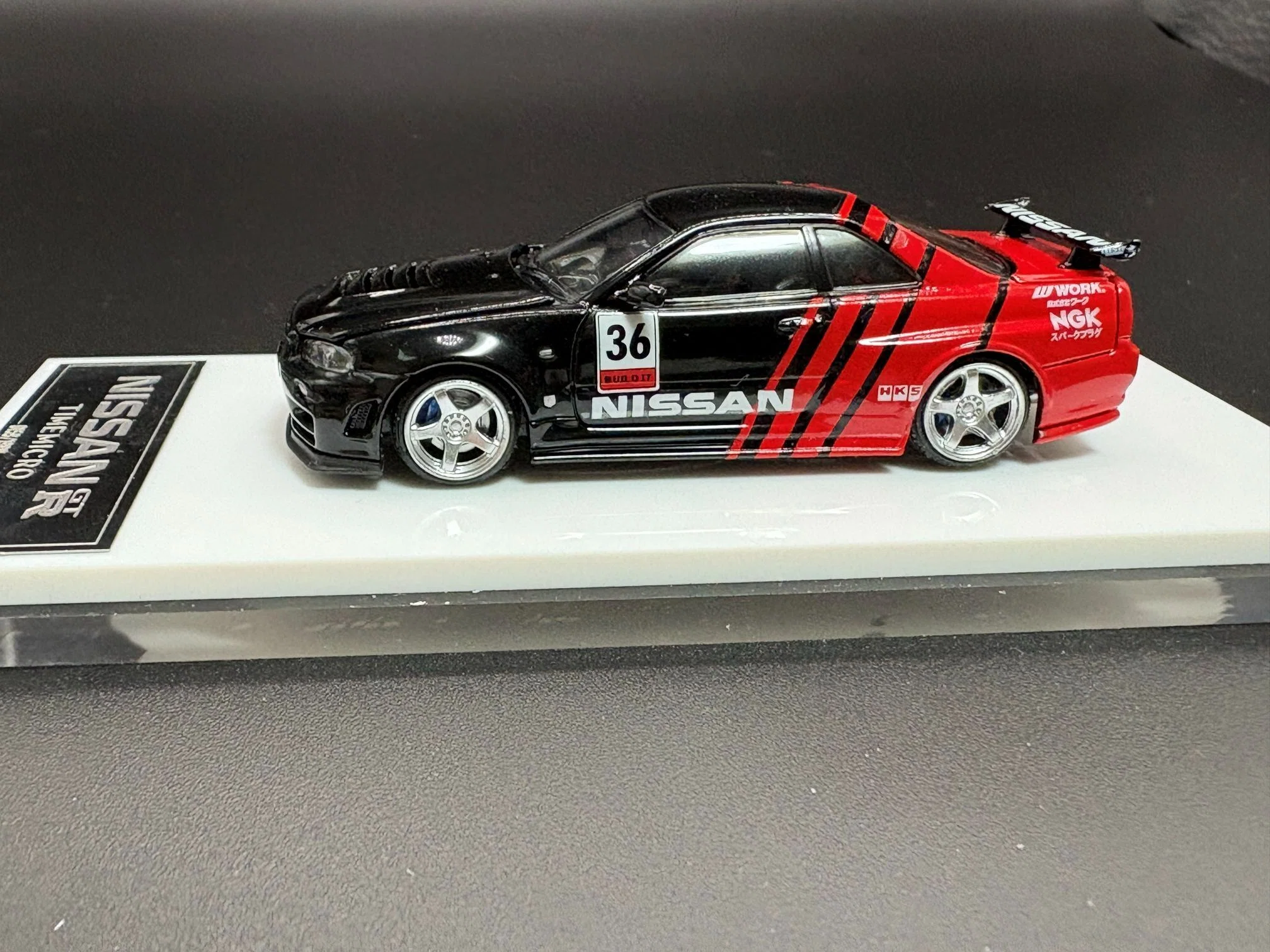 Time Micro 1/64 日産 NISSAN GTR R34 ADVANカラー｜のり