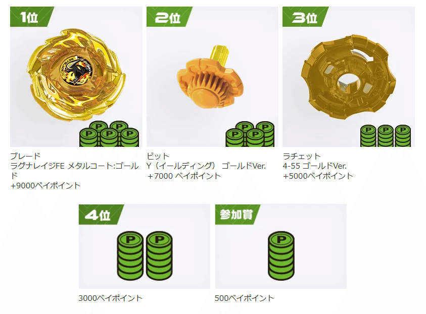 BEYBLADEX ベイブレードX : G3大会景品変更 ラグナレイジFE4-55Y