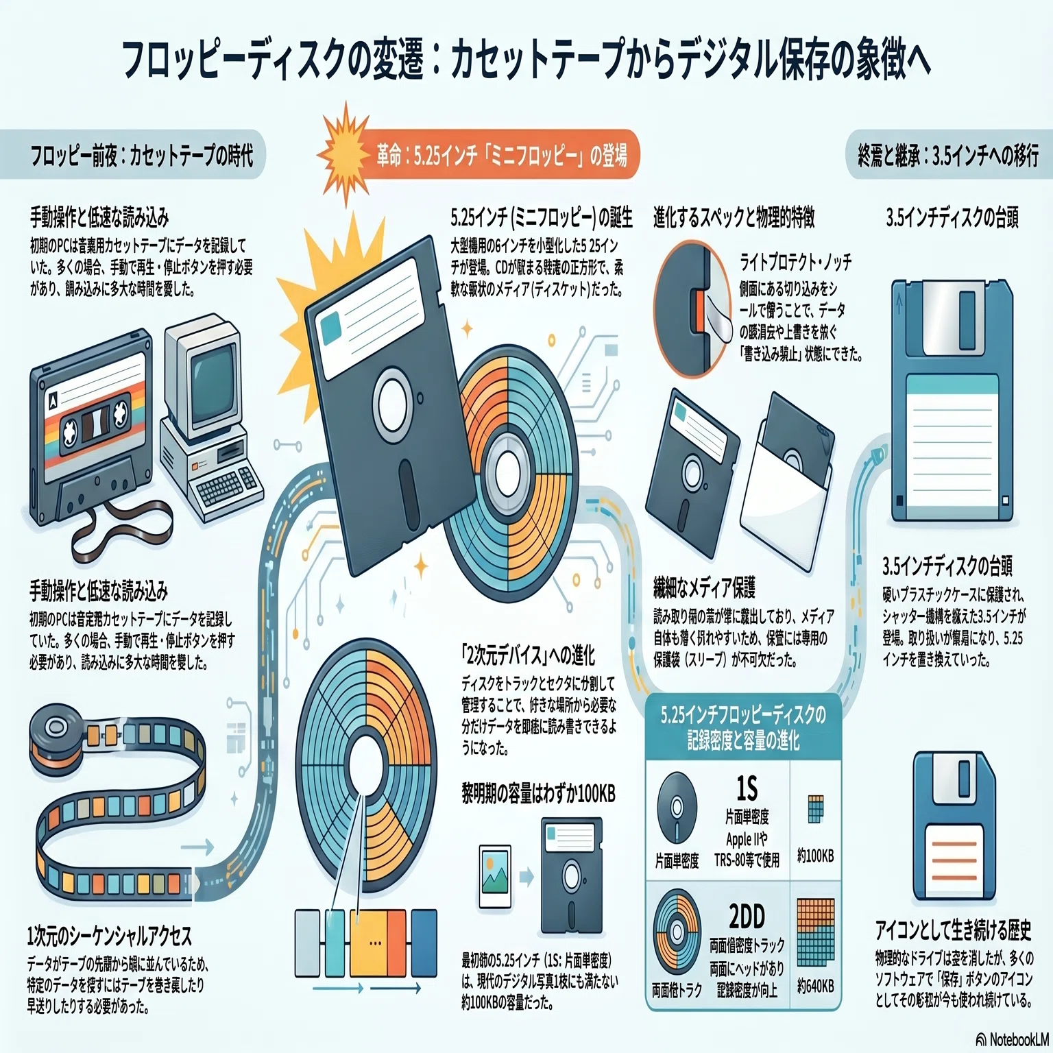 フロッピーディスクの歴史 - 最初はミニ｜kzn