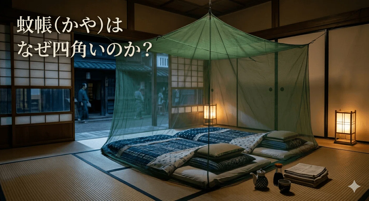 蚊帳（かや）はなぜ四角いのか？寝る空間を「清潔」に保つ日本の知恵