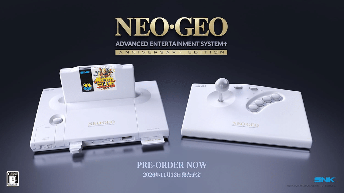 SNK〉 NEOGEO AES+ — エミュレーションなし、ASIC採用で蘇る本物の