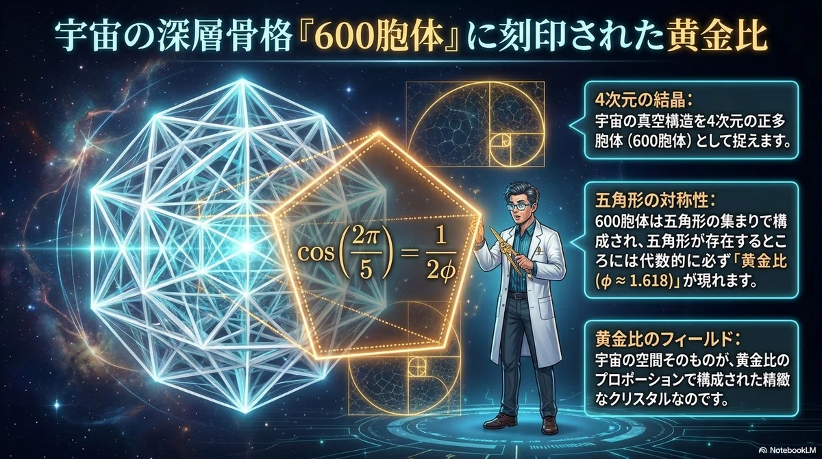 【幾何物理学】黄金比と素粒子の質量|Cosmic Order