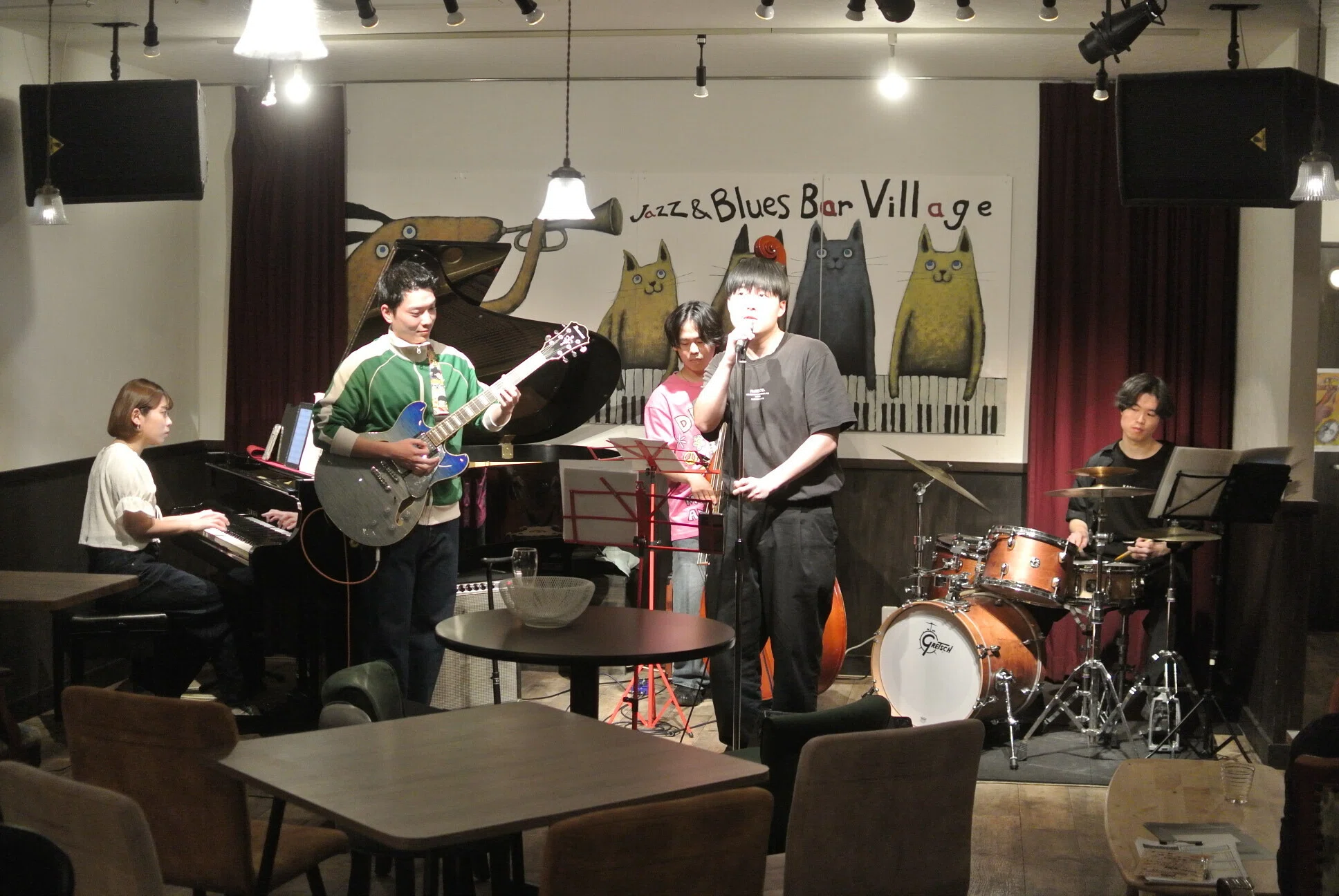 リアル　人形　ミュージック　JAZZ演奏者　BAR　飲食店などに　特大 ◇2026.4.19(日)【群大Jazz研定期 Live&Session#37】=vol.2,129
