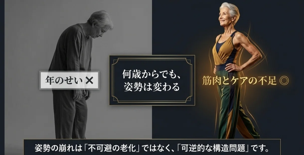 異常姿勢シリーズ⑦猫背。「背中が丸まってきた？」は改善できる！理学