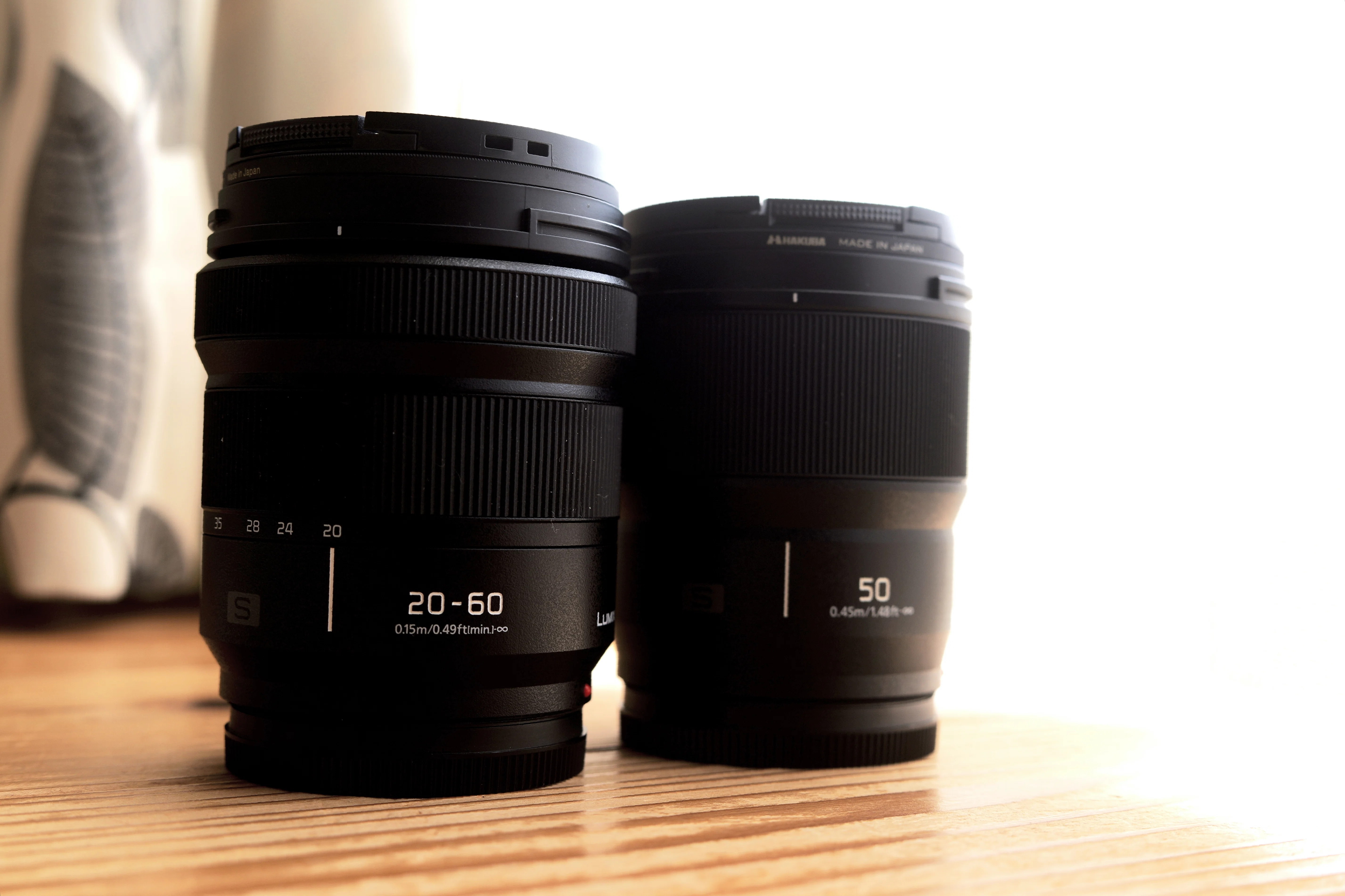 LUMIX S 20-60mm & 50mm F1.8 レンズ2本セット LUMIXS9と合わせる最初のレンズは20-60mmF3.5-5.6と50mmF1.8どっちが