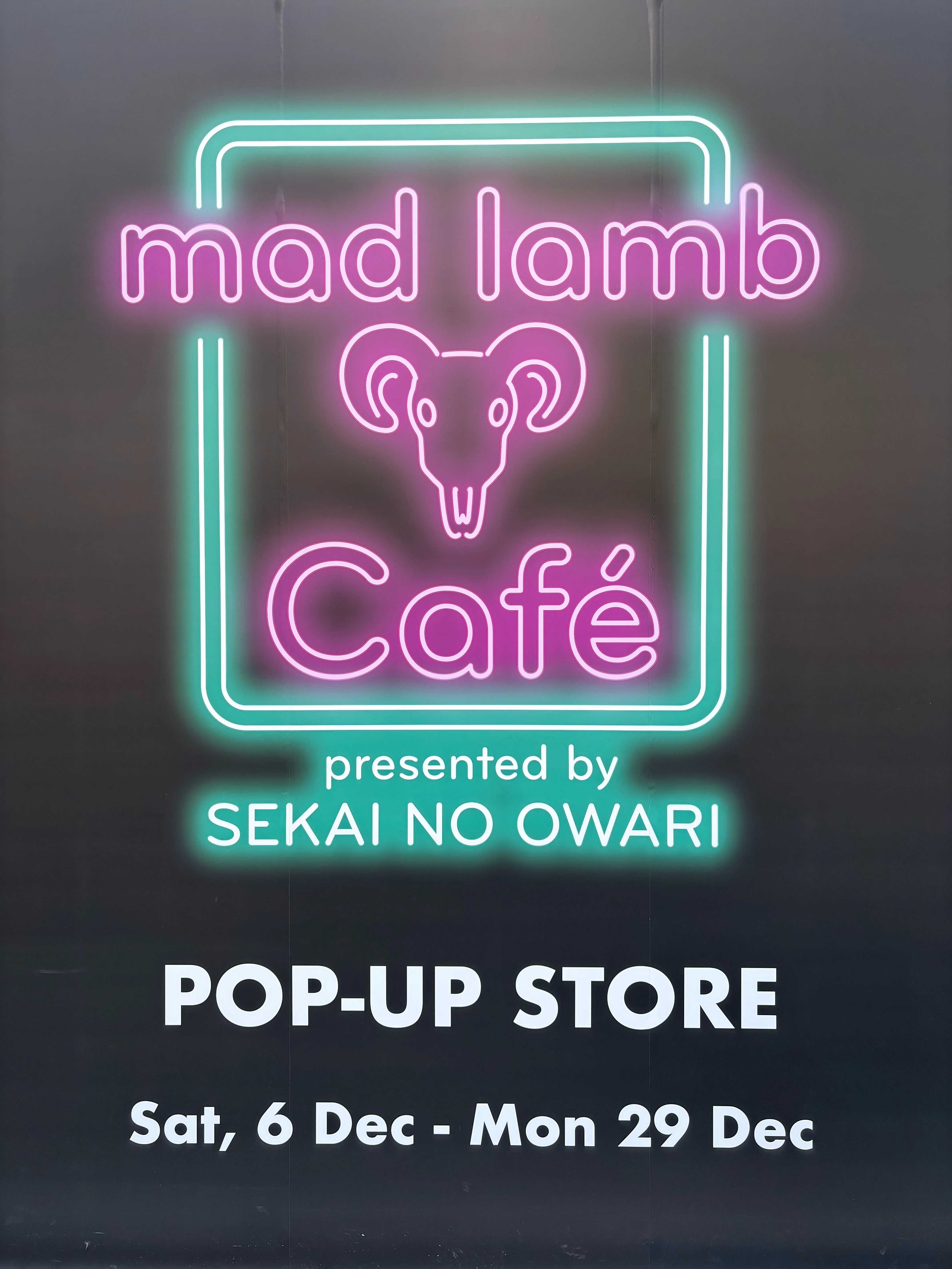 セカオワ】mad lamb cafe追加来るってよ｜みとこんどりあ