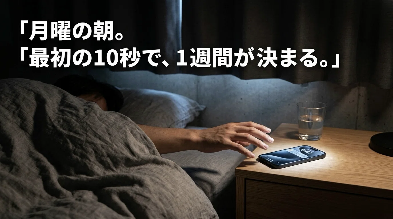 月曜の朝。最初の10秒で、1週間が決まる。｜公式ASE