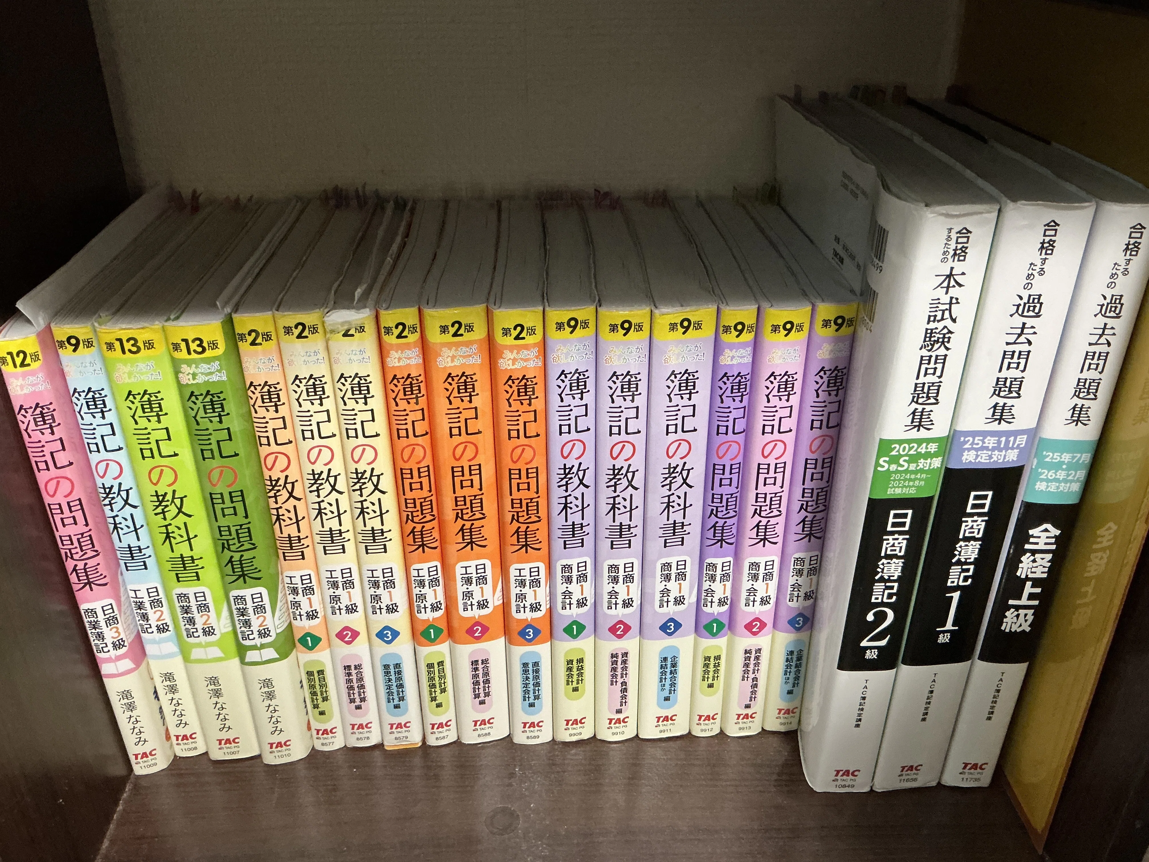 日商簿記1級、全経上級試験対策に最適な簿記の教科書と問題集のセット
