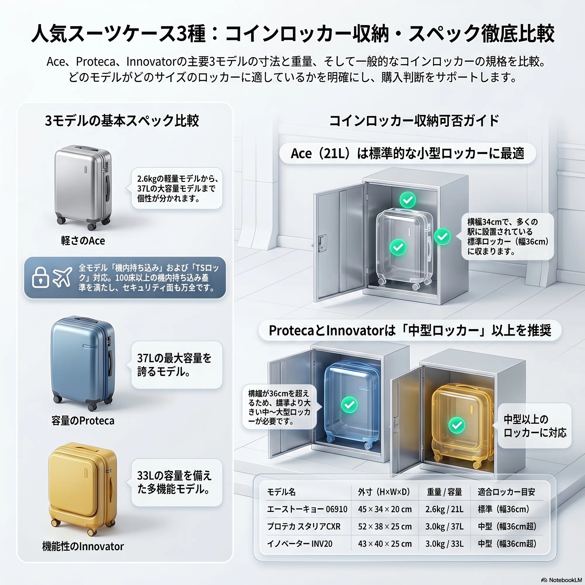 コインロッカー用スーツケースのサイズ目安と入らない時の対処法｜ホテログ