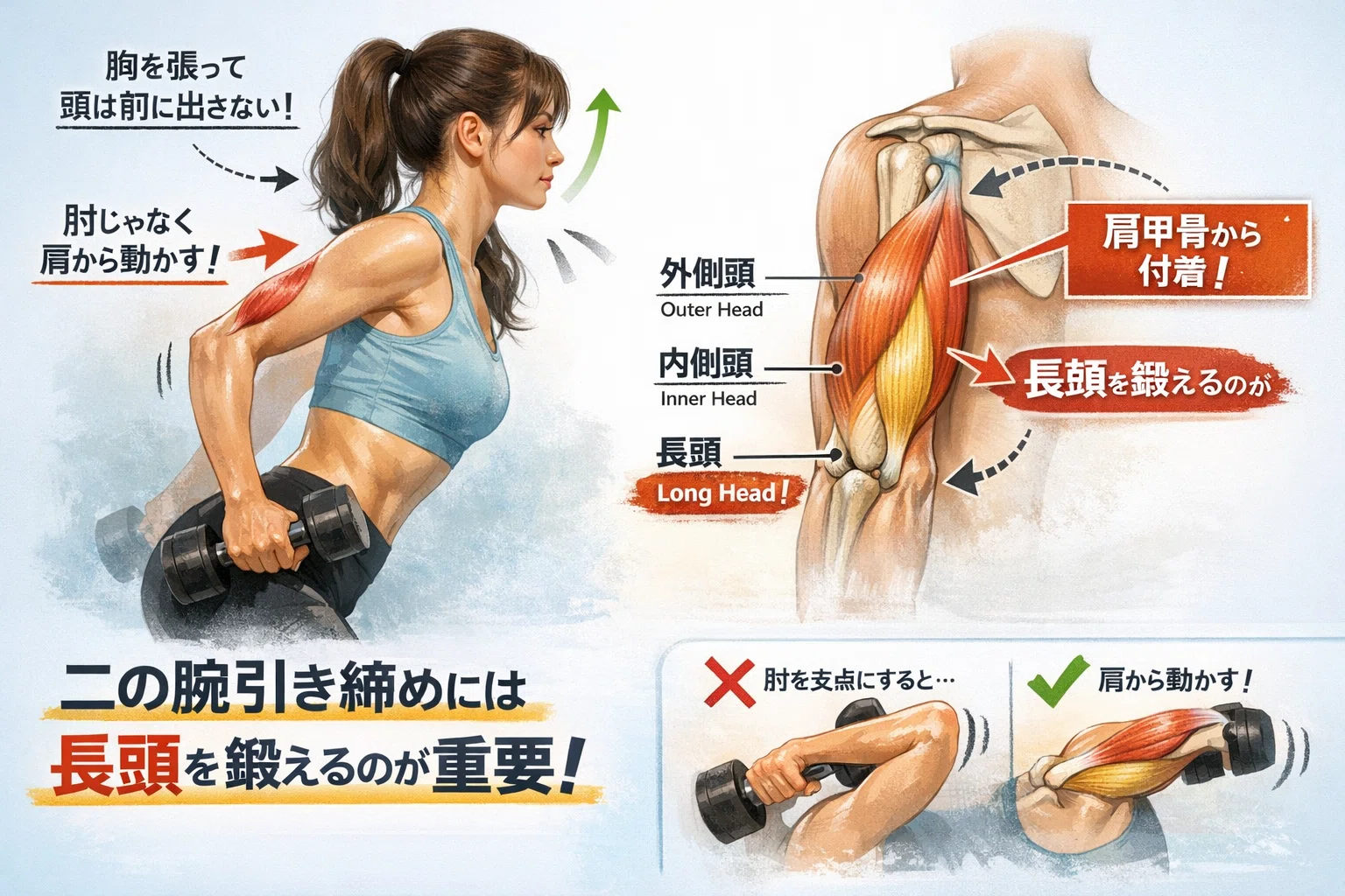 夏は近い！二の腕を引き締める為に絶対必要な知識｜ストレスフリー