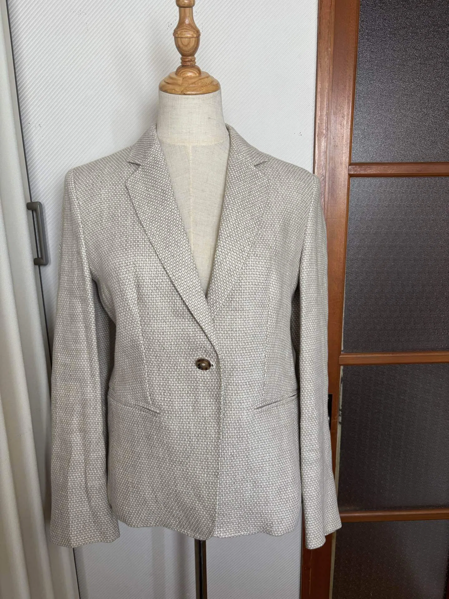 マックスマーラ 白タグ シングルスーツ ジャケット スラックス 約M ■GY31 Max Mara - マックスマーラ 白タグ シングルスーツ ジャケット