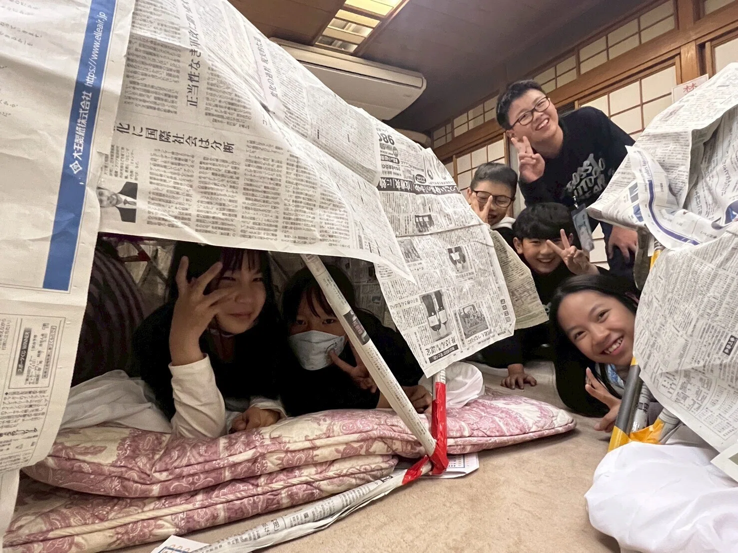 新聞紙のドームは国を越えていく｜台湾×日本の子どもたちの交流