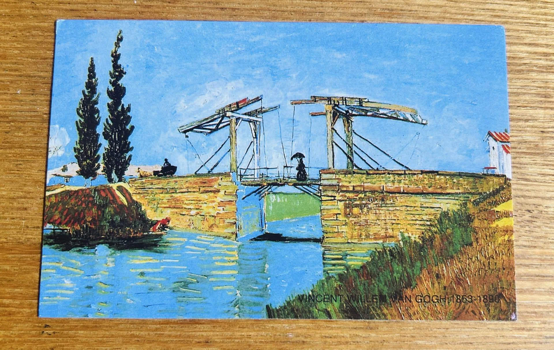 オランダから届いたゴッホのカード『アルルの跳ね橋』｜おひさまめーかー