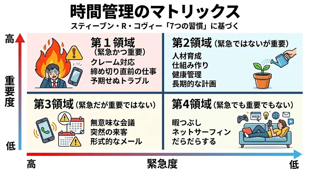 毎日トラブル対応で終わる…「第1領域（緊急かつ重要）」の罠から