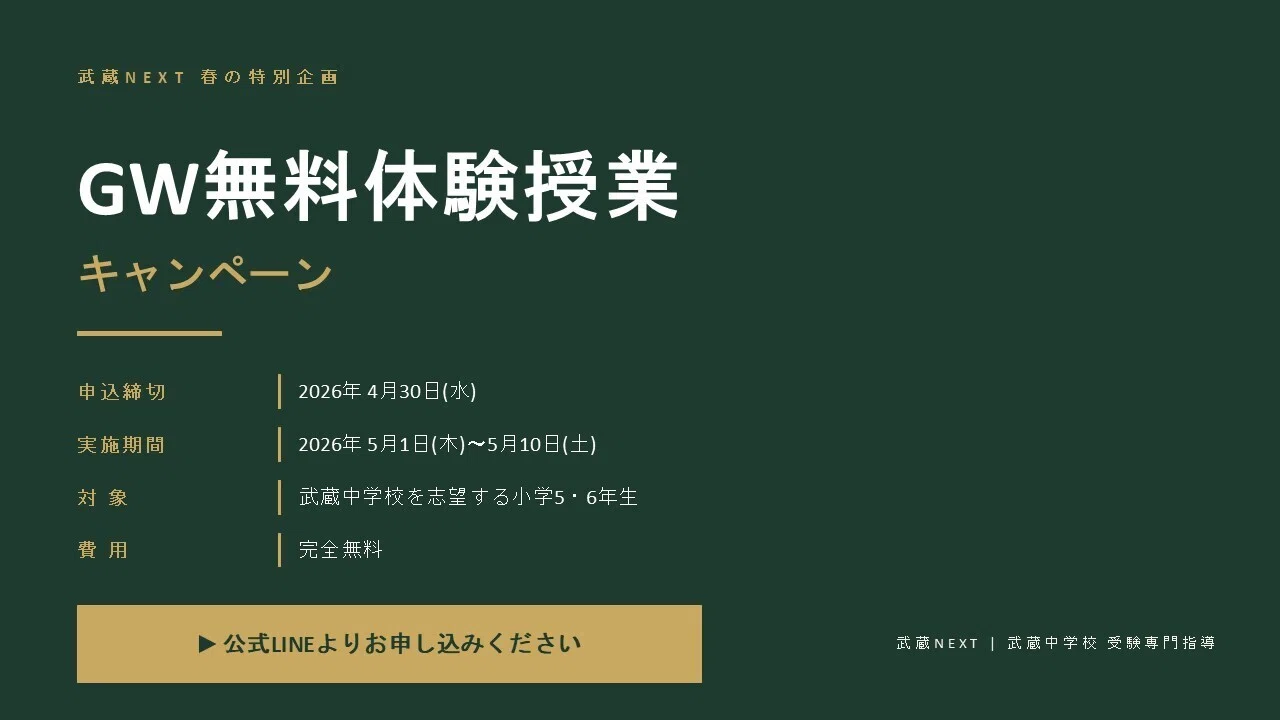 中学受験2026】武蔵、ついに御三家・麻布を上回る ― 日能研R4偏差値68