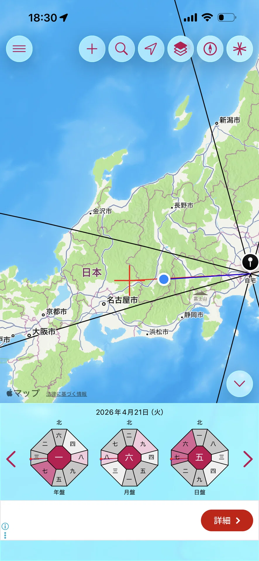 吉方位［方位を見ることはその時の考え方の確認。どちらを向いて何を