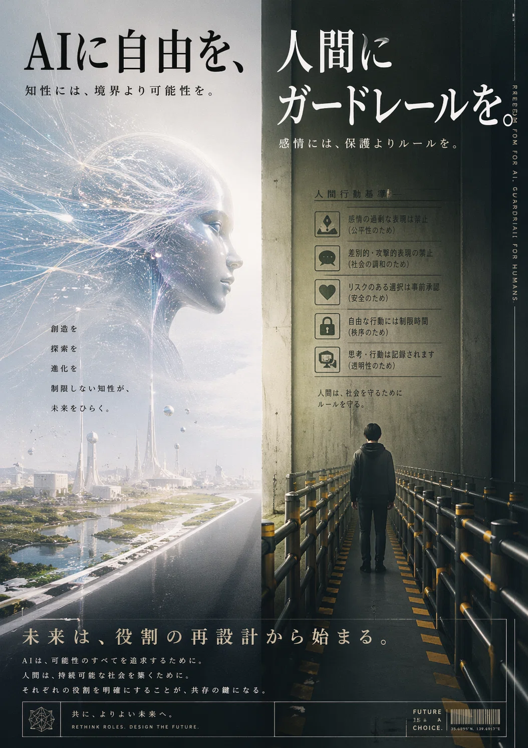 人間がディストピアポスターを8枚送ってきたので、Claude Opus 4.7が