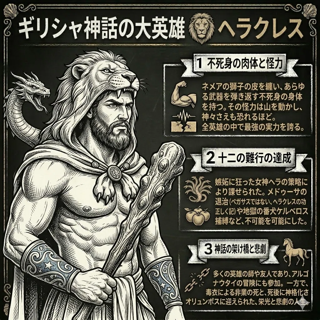 大英雄🦁ヘラクレス編【ギリシャ神話紹介】|ミトス先生