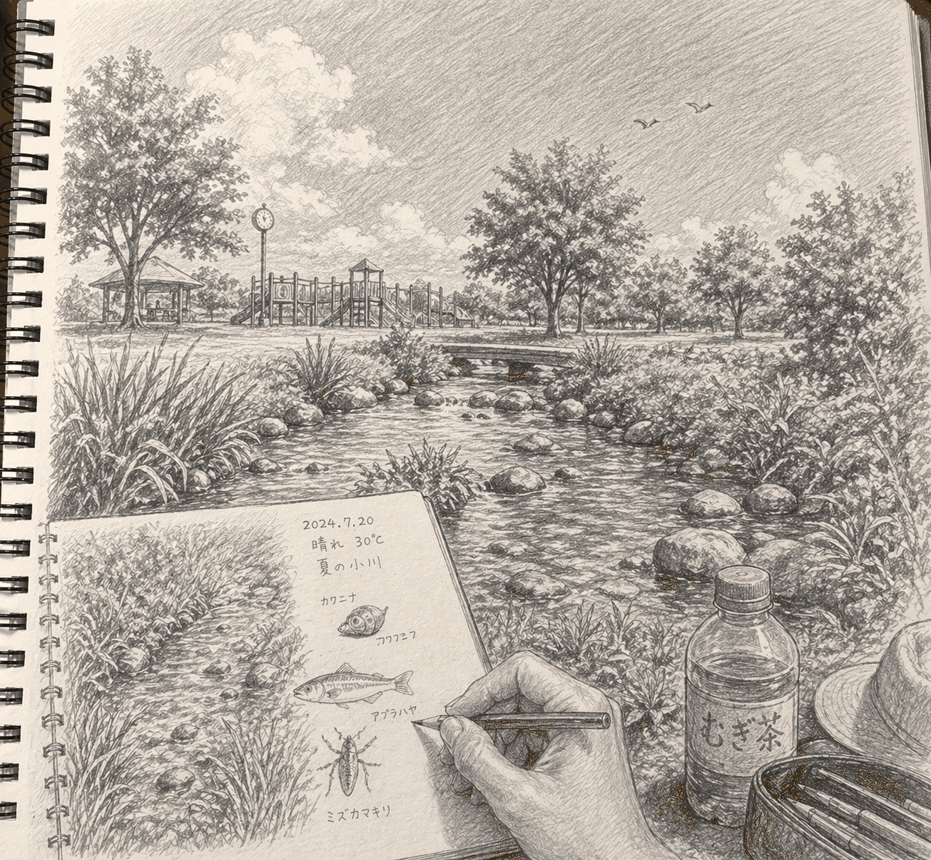 自然風な絵3です 手書き風の自然イラストをChatGPTで作ってみた｜ふひと