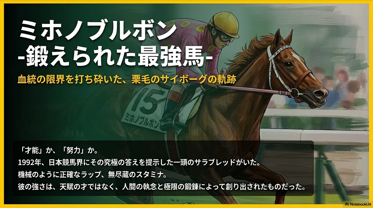 ミホノブルボン -鍛えられた最強馬-｜ハサミおじさん
