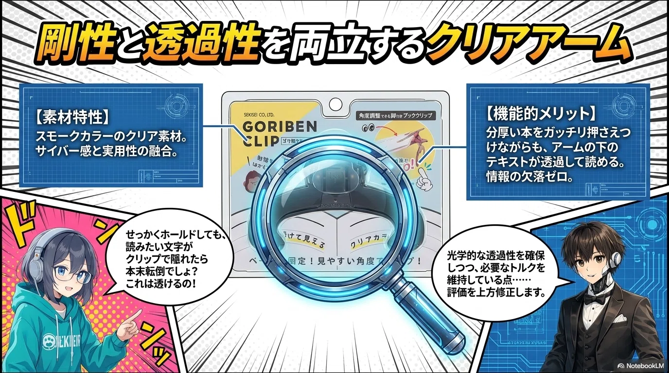 アナログ資料の救世主。ゴリ勉クリップが支える、見やすい角度｜こうき