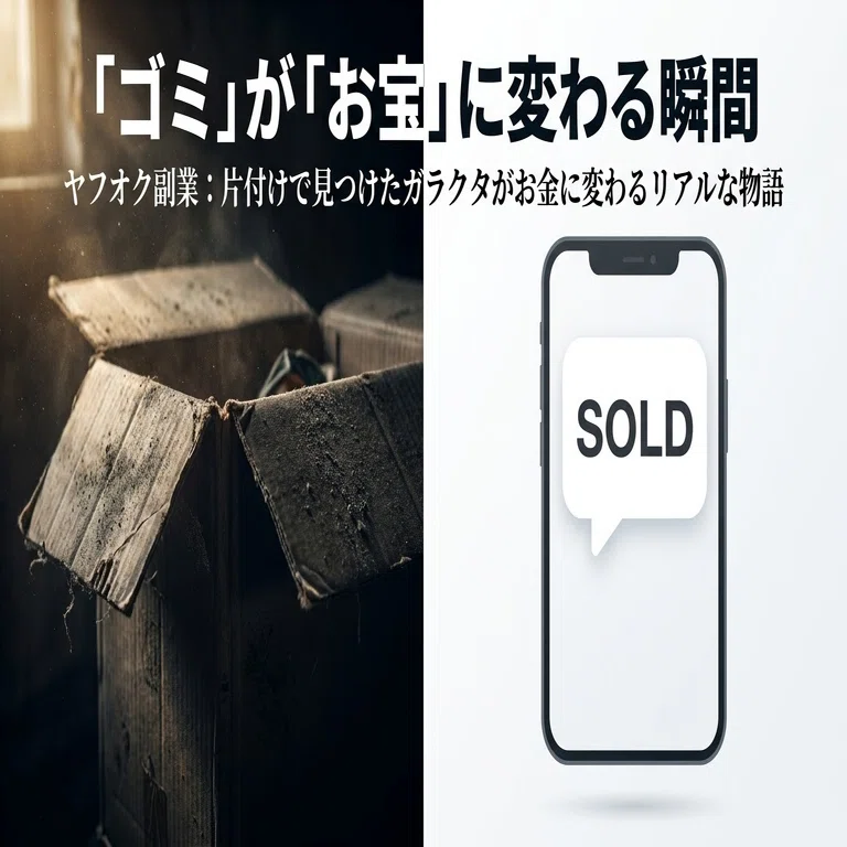 ヤフオク副業】「これ捨てるべき？」片付けで見つけたガラクタがお金に 