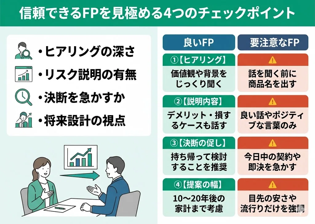信頼できるFPを見極めるチェックポイント画像