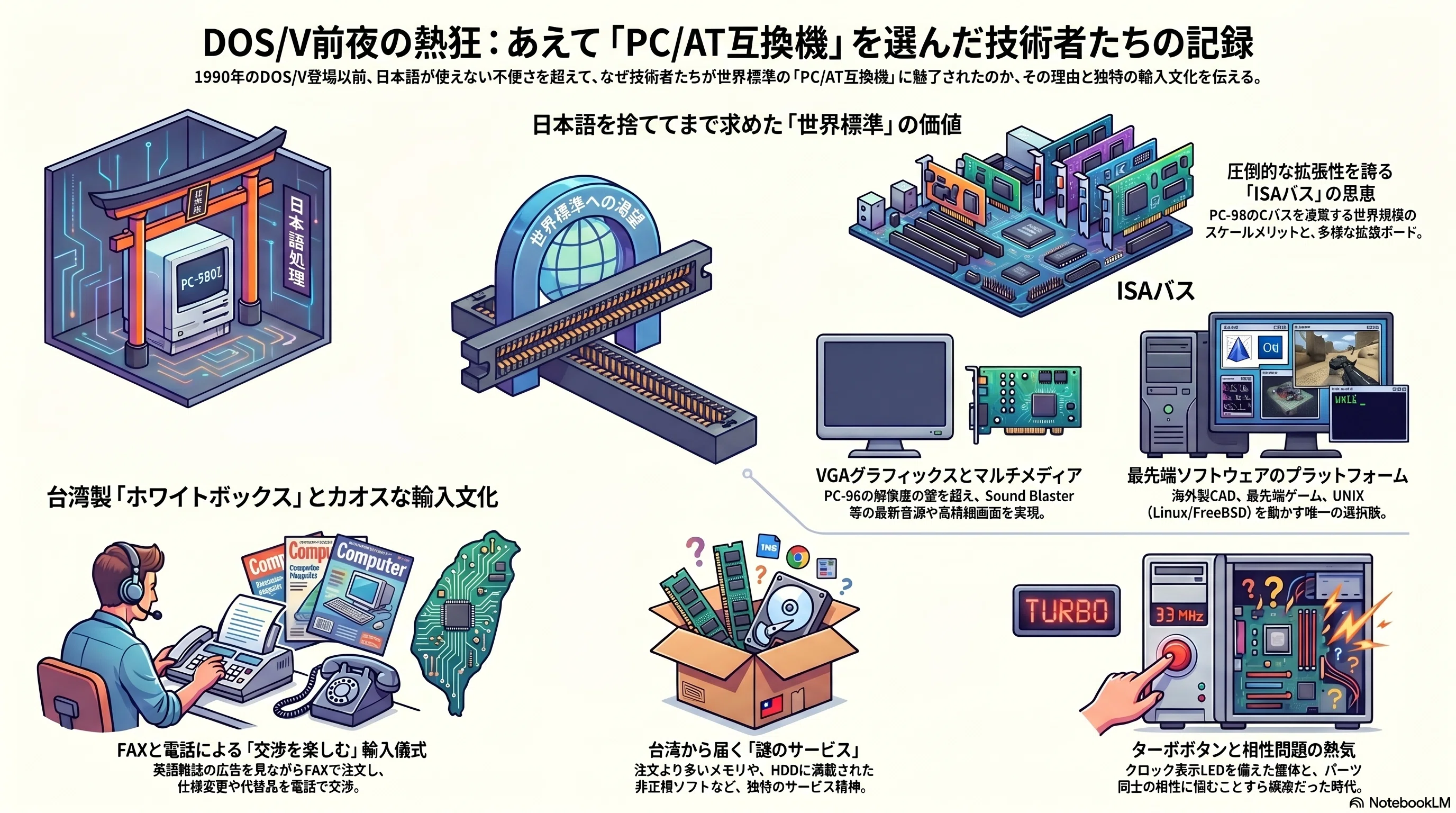 日本語が使えない時代の「PC/AT互換機」と、台湾から届く謎のサービス｜kzn