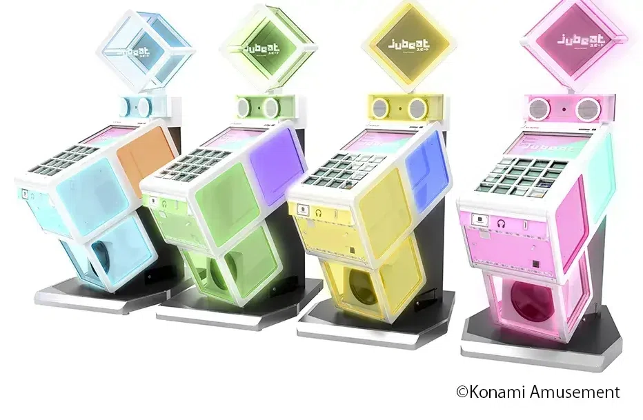 jubeat ユビート ニット コピオス 筐体パネル 4種セット 音ゲー】jubeat新筐体やったぜ｜ぽんすけ