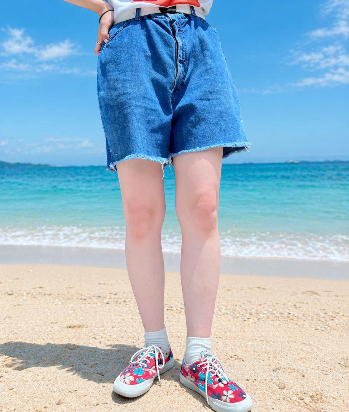 ファッション】デニムのショートパンツは作る｜にゃんぽこ