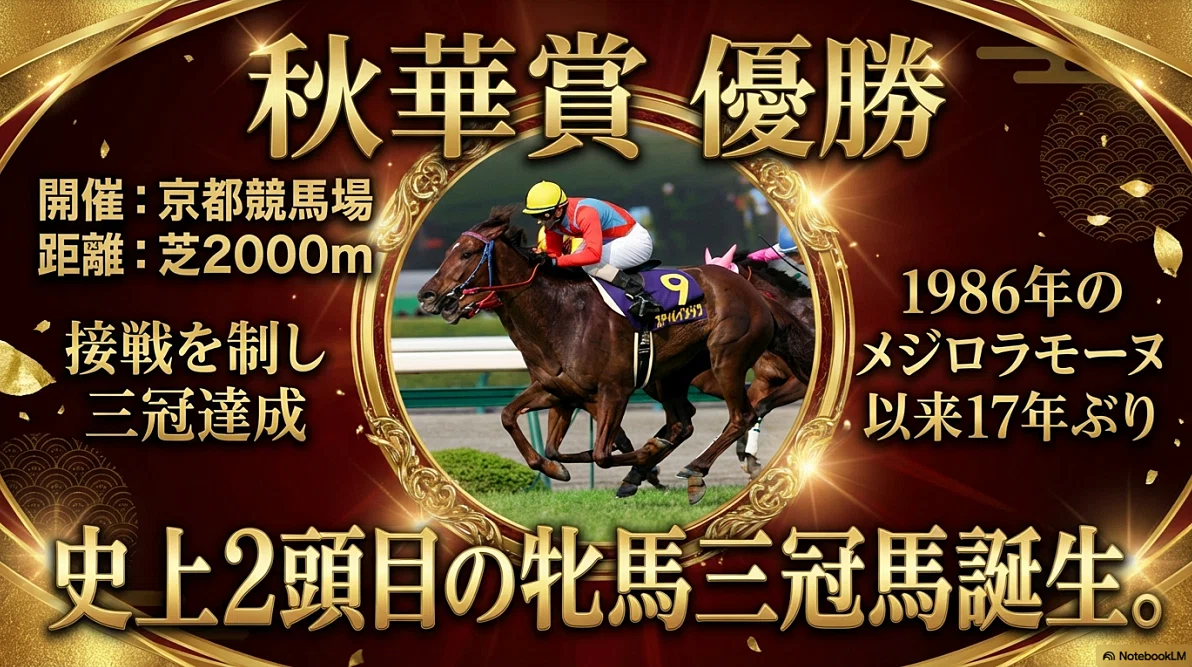 スティルインラブ -17年ぶり史上2頭目の牝馬三冠-｜ハサミおじさん