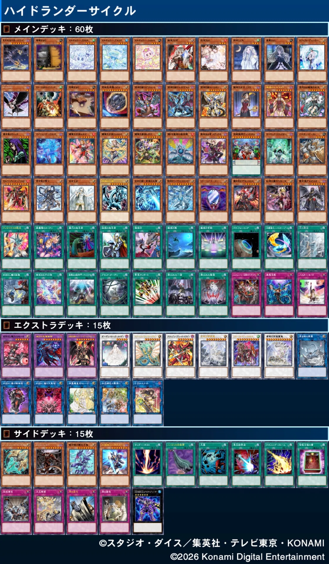 ハイドランダー学会】ハイドランダーサイクル2.0【デッキ紹介#14