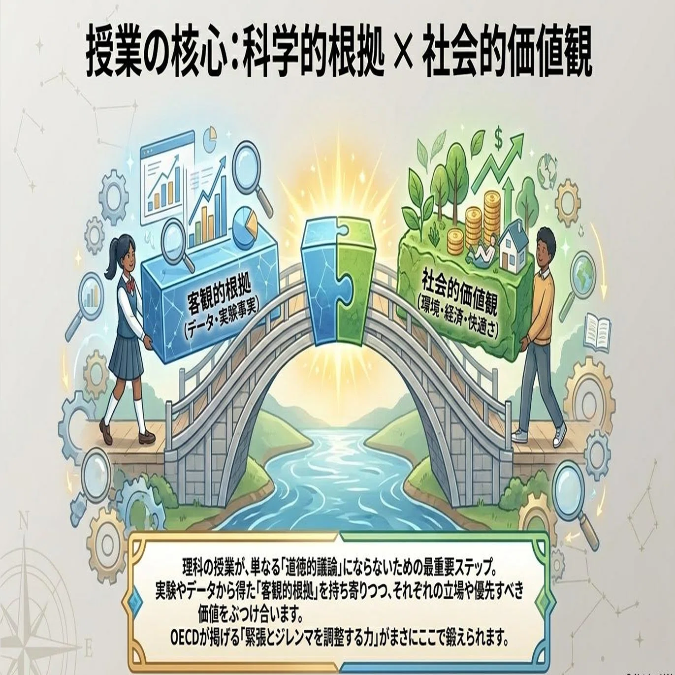 科学者のように考え、市民として判断し、人間として悩む」【理科教育の
