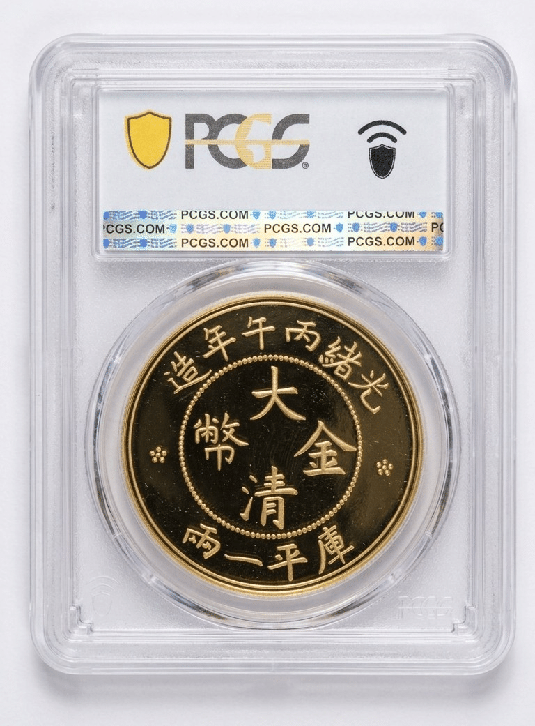 最高鑑定 PR70DCAM】清朝の幻を現代に。龍の躍動が美しい「大清金幣 最高鑑定 PR70DCAM】清朝の幻を現代に。龍の躍動が美しい「大清金幣