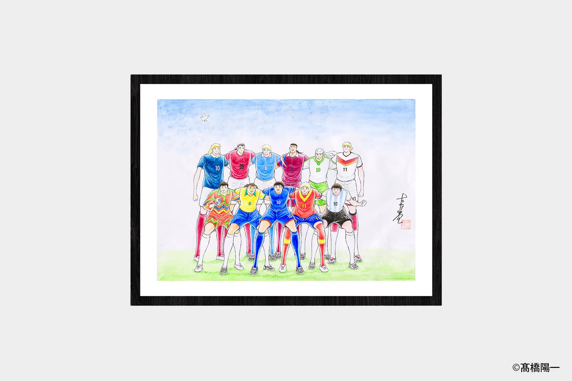 作品タイトル　キャバレー　アクリル画　アート GAAAT、世界巡回型アート展「キャプテン翼 ONE WORLD ONE TEAM Art